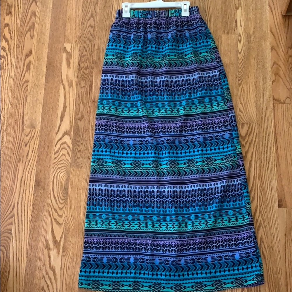 Forever 21 Tribal Maxi Skirt